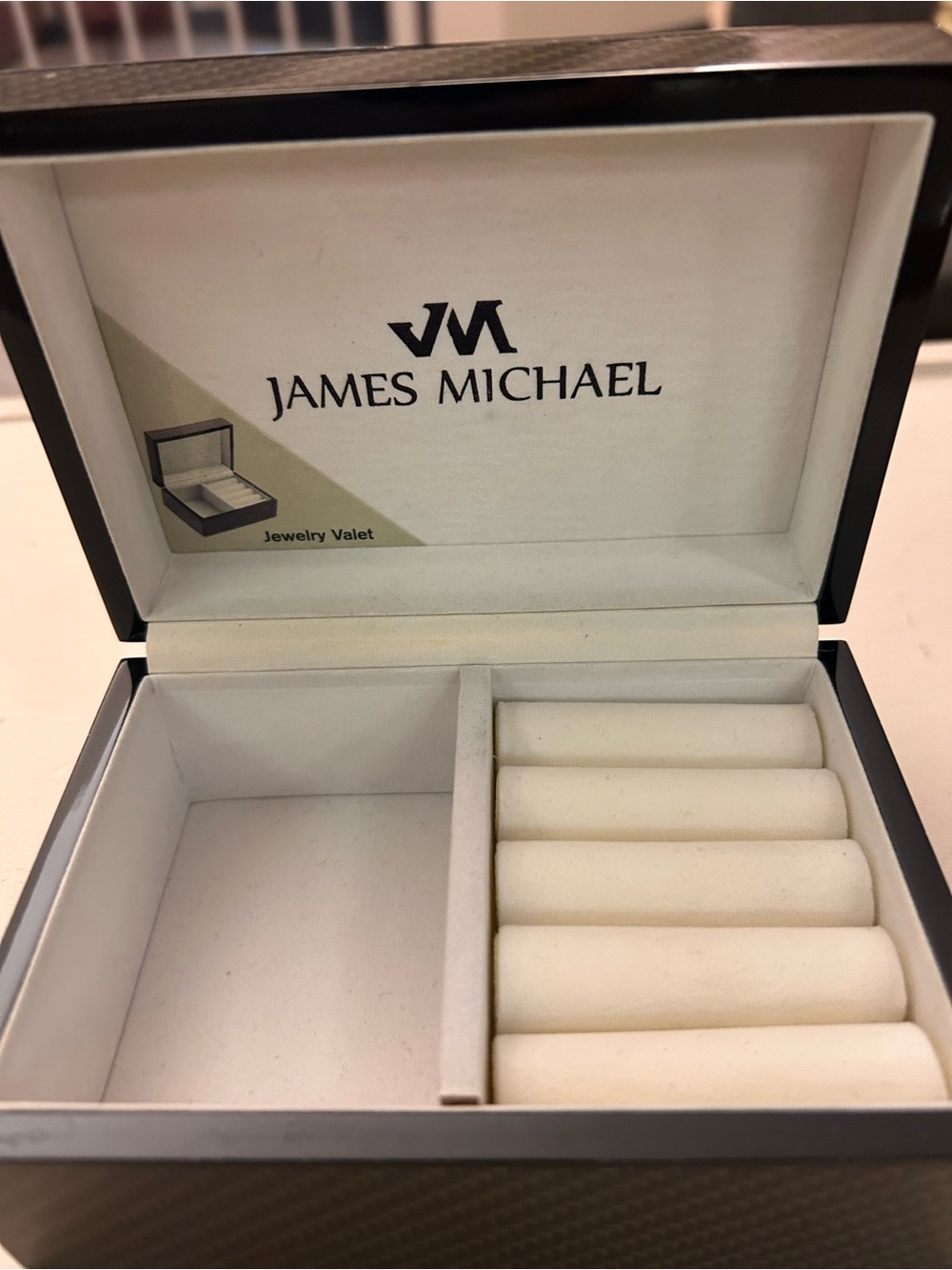 Men's Jewelry Valet Box in White by James Michael